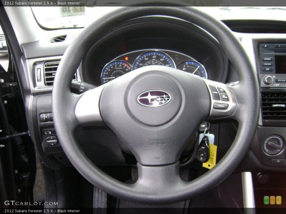Black Interior Steering Wheel for the 2012 Subaru Forester 2.5 X #77405414