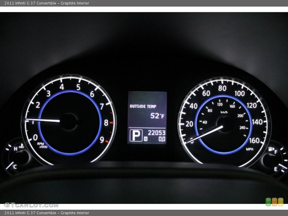 Graphite Interior Gauges for the 2011 Infiniti G 37 Convertible #77405493