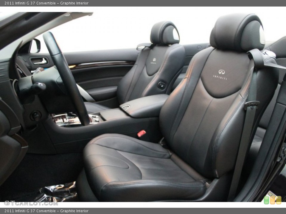 Graphite Interior Front Seat for the 2011 Infiniti G 37 Convertible #77405601
