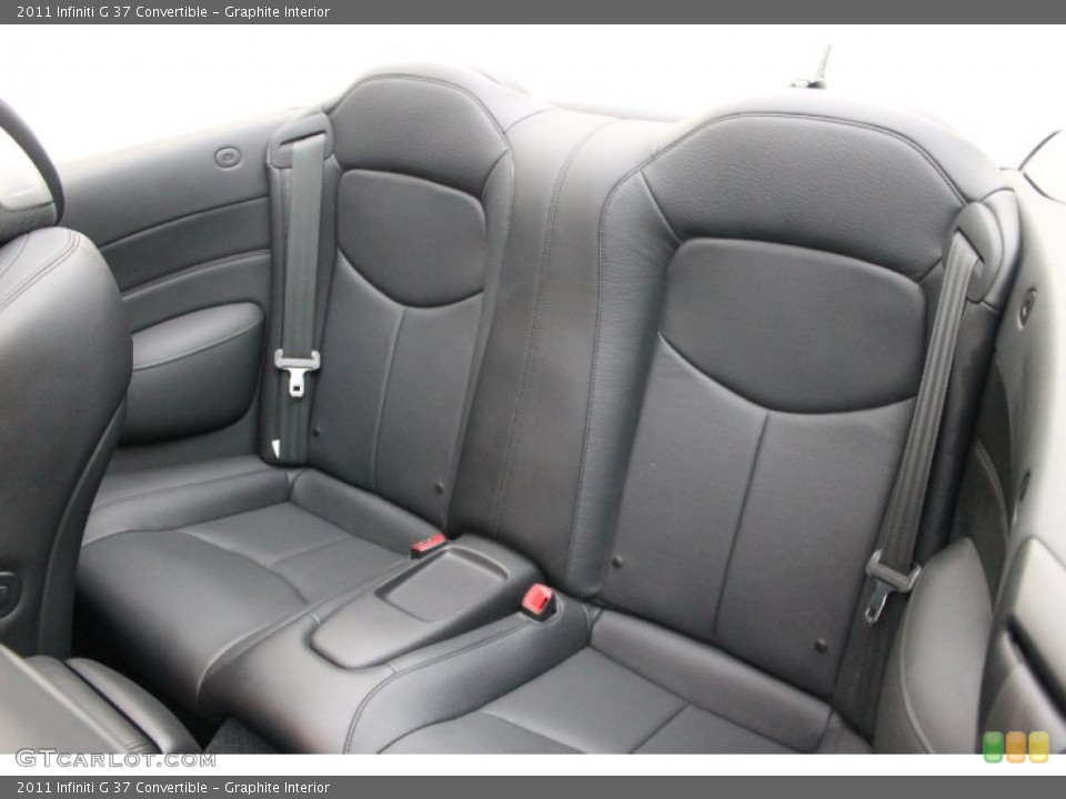 Graphite Interior Rear Seat for the 2011 Infiniti G 37 Convertible #77405652