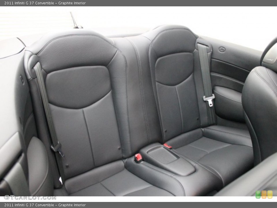 Graphite Interior Rear Seat for the 2011 Infiniti G 37 Convertible #77405670