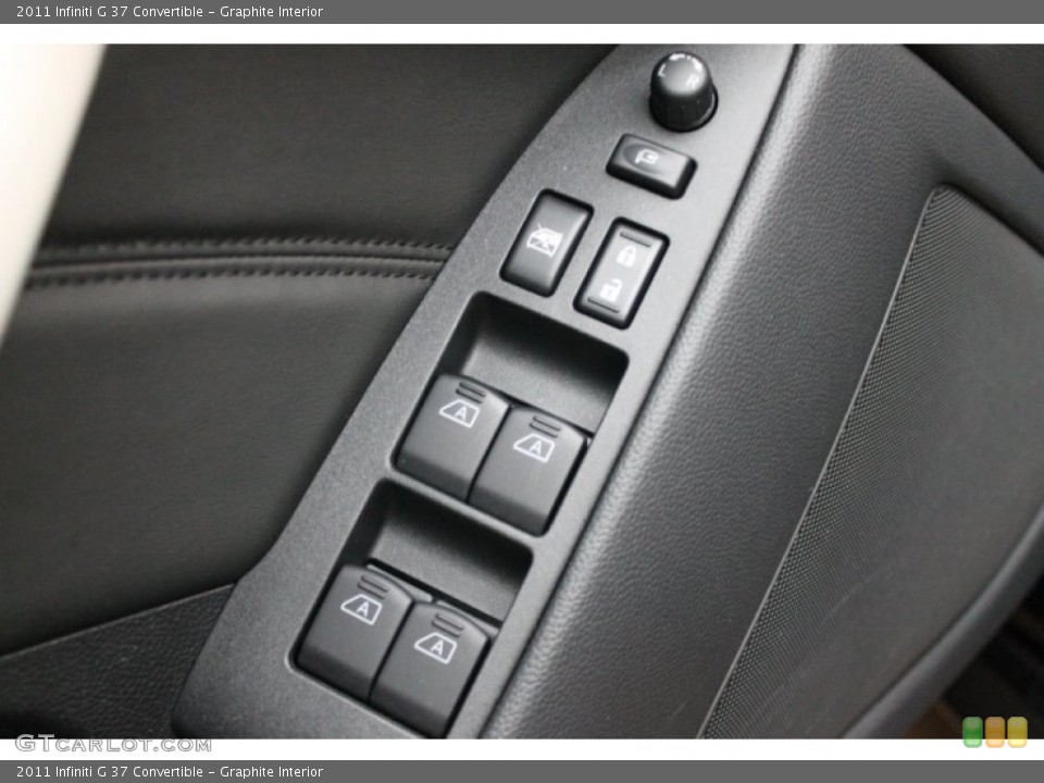 Graphite Interior Controls for the 2011 Infiniti G 37 Convertible #77405761