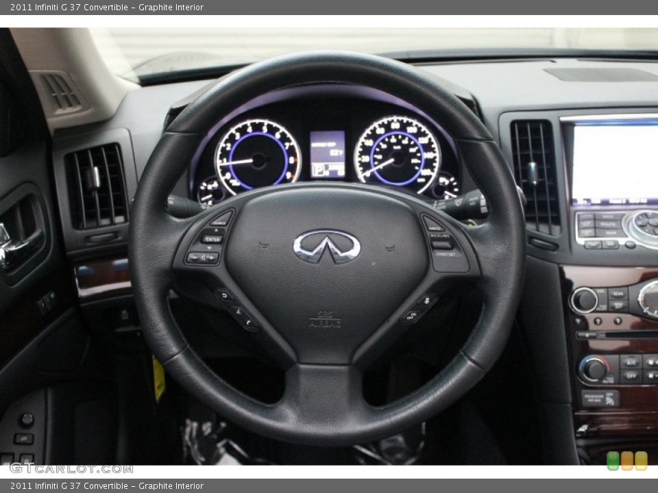 Graphite Interior Steering Wheel for the 2011 Infiniti G 37 Convertible #77405824