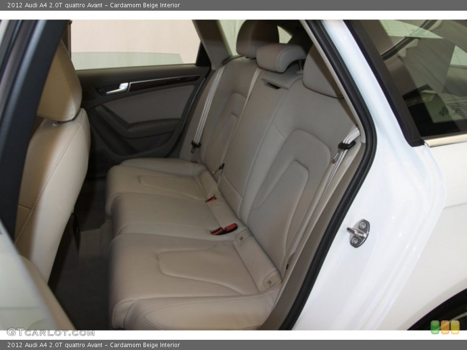 Cardamom Beige Interior Rear Seat for the 2012 Audi A4 2.0T quattro Avant #77406169