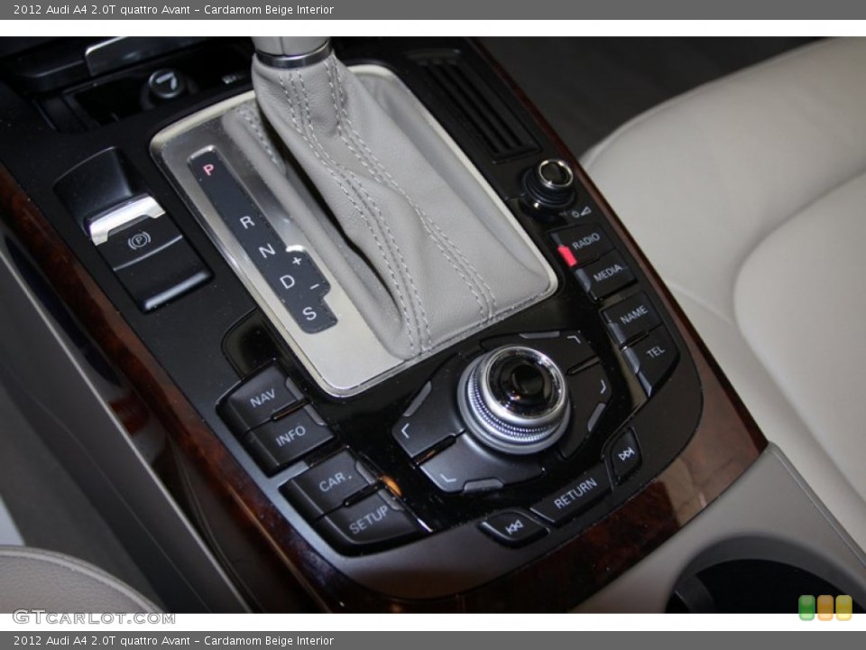 Cardamom Beige Interior Controls for the 2012 Audi A4 2.0T quattro Avant #77406246