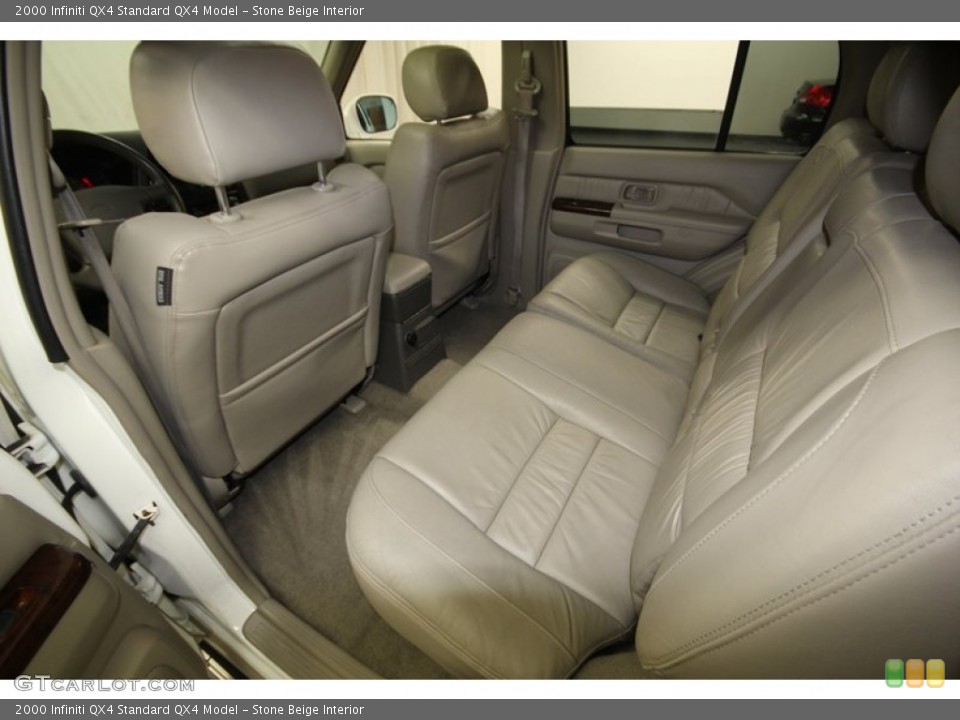 Stone Beige Interior Rear Seat for the 2000 Infiniti QX4  #77406274