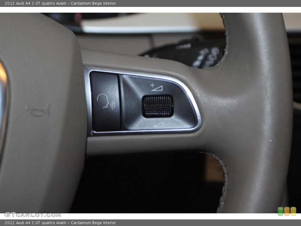 Cardamom Beige Interior Controls for the 2012 Audi A4 2.0T quattro Avant #77406333