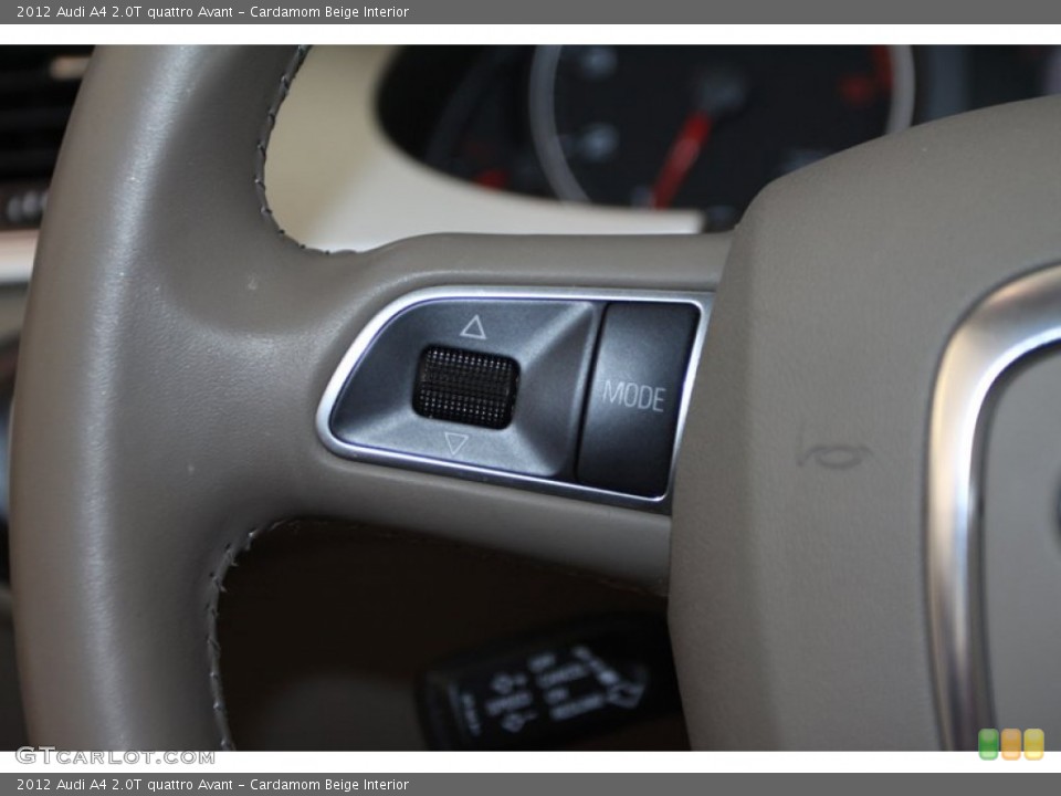 Cardamom Beige Interior Controls for the 2012 Audi A4 2.0T quattro Avant #77406351