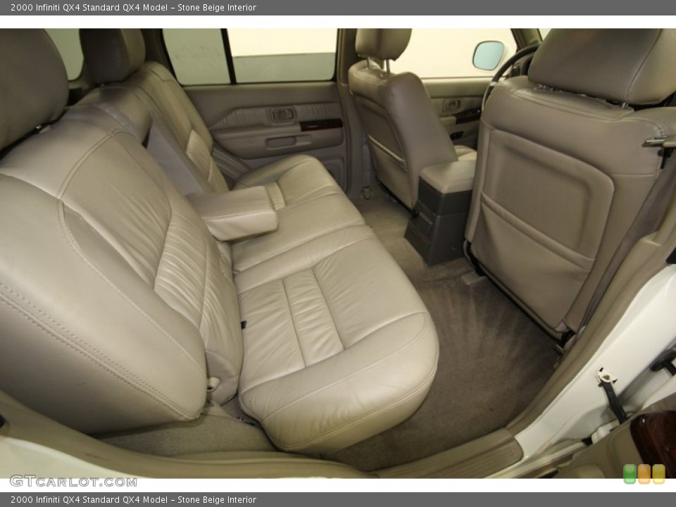 Stone Beige Interior Rear Seat for the 2000 Infiniti QX4  #77406388
