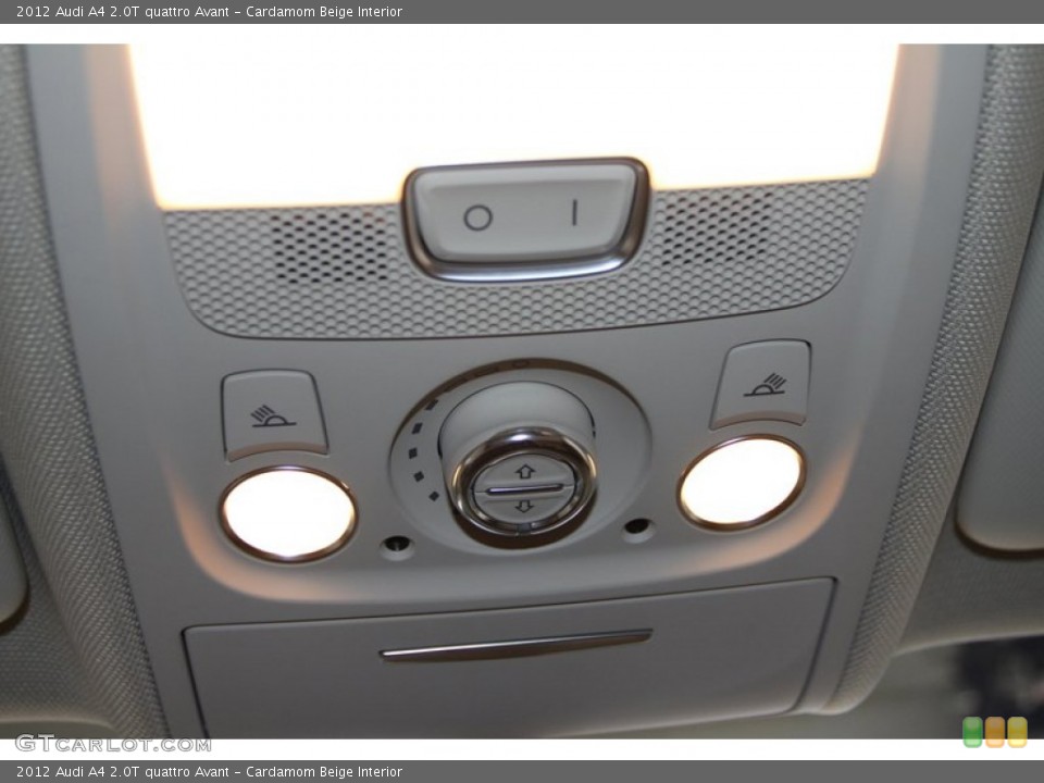 Cardamom Beige Interior Controls for the 2012 Audi A4 2.0T quattro Avant #77406404