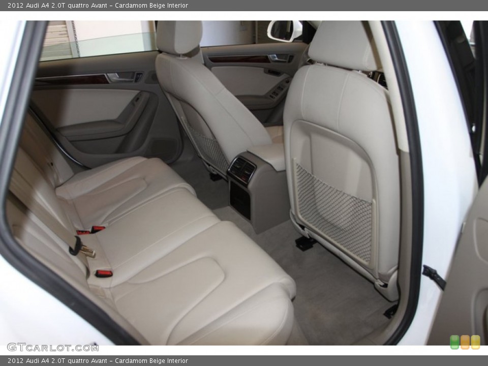 Cardamom Beige Interior Rear Seat for the 2012 Audi A4 2.0T quattro Avant #77406468