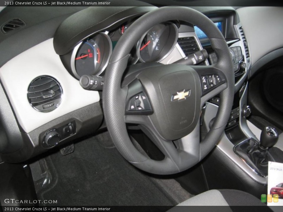 Jet Black/Medium Titanium Interior Steering Wheel for the 2013 Chevrolet Cruze LS #77406930