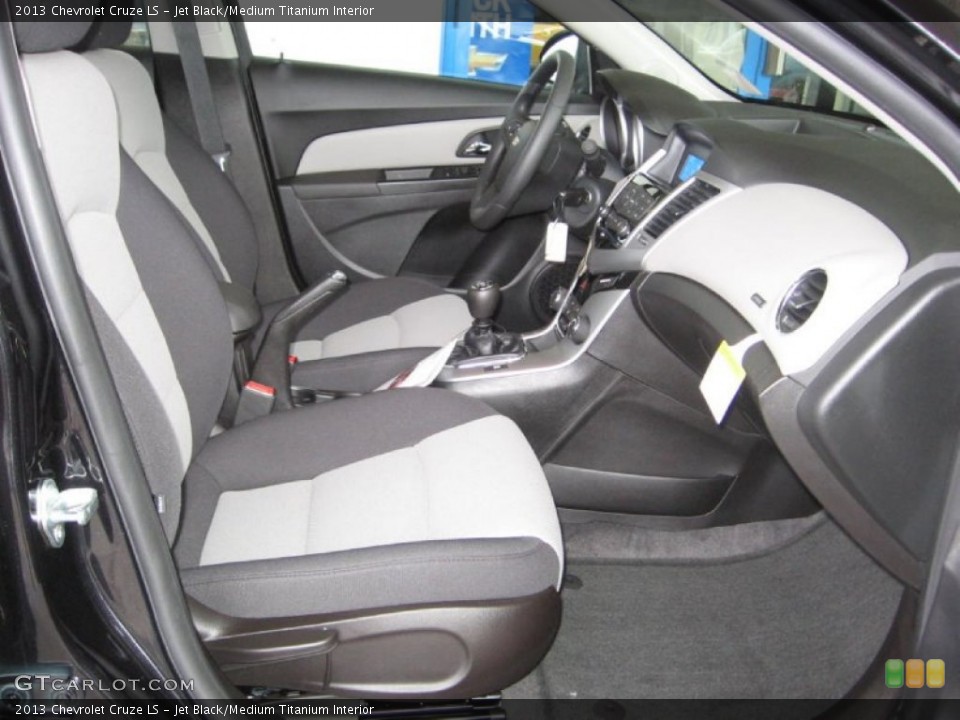 Jet Black/Medium Titanium Interior Front Seat for the 2013 Chevrolet Cruze LS #77406947