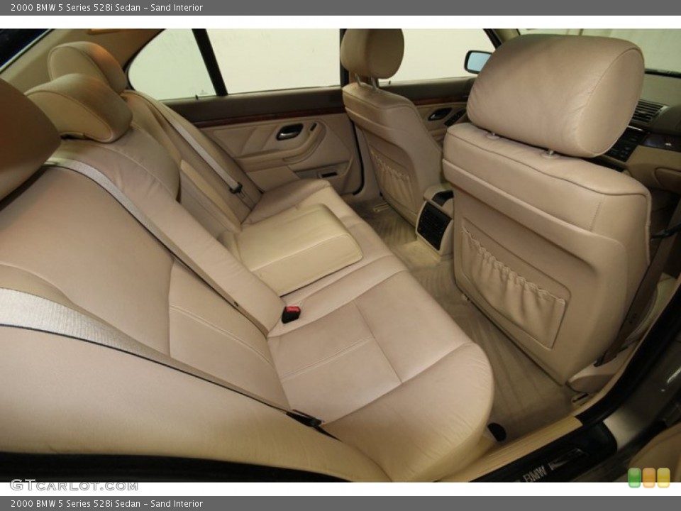 Sand Interior Rear Seat for the 2000 BMW 5 Series 528i Sedan #77407152