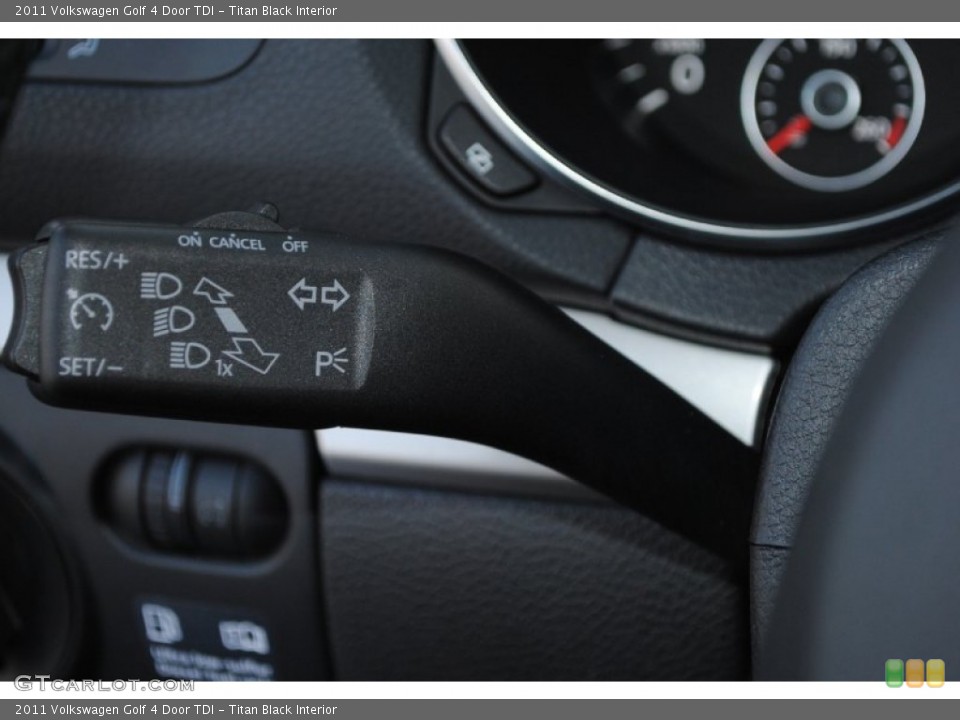 Titan Black Interior Controls for the 2011 Volkswagen Golf 4 Door TDI #77407424