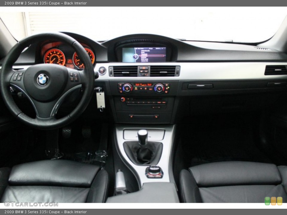 Black Interior Dashboard for the 2009 BMW 3 Series 335i Coupe #77407563