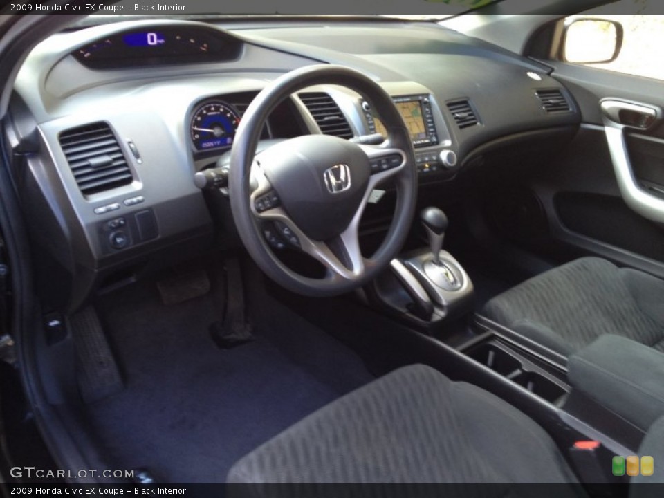 Black Interior Prime Interior for the 2009 Honda Civic EX Coupe #77408097