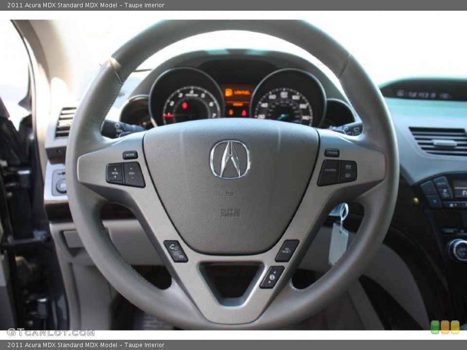 Taupe Interior Steering Wheel for the 2011 Acura MDX  #77408593