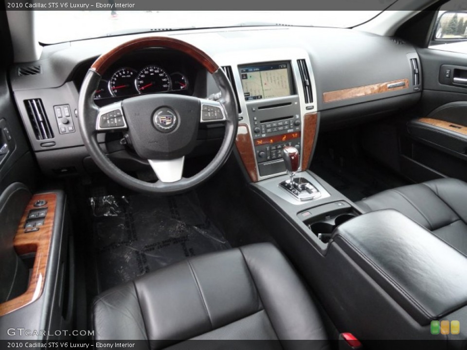 Ebony Interior Prime Interior for the 2010 Cadillac STS V6 Luxury #77408936