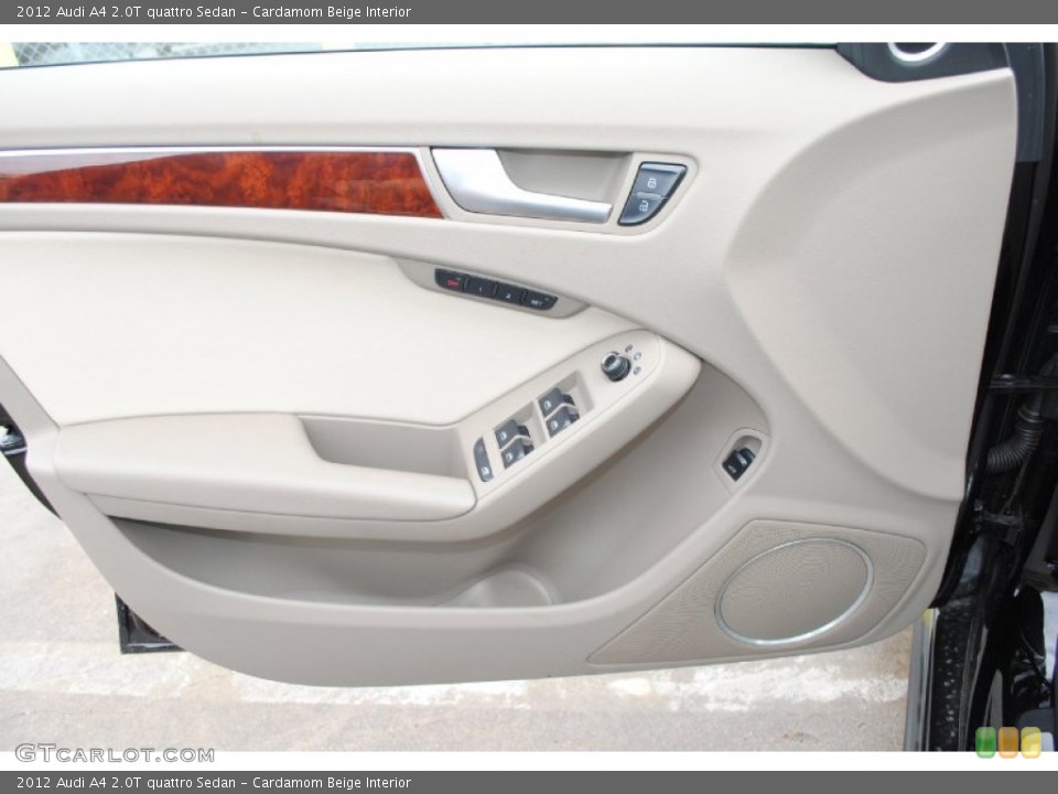 Cardamom Beige Interior Door Panel for the 2012 Audi A4 2.0T quattro Sedan #77409021