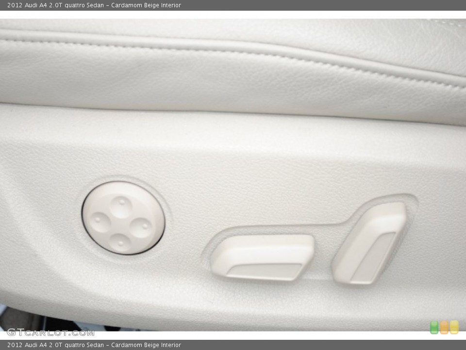 Cardamom Beige Interior Controls for the 2012 Audi A4 2.0T quattro Sedan #77409076