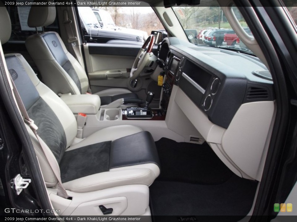 Dark Khaki/Light Graystone Interior Front Seat for the 2009 Jeep Commander Overland 4x4 #77409124
