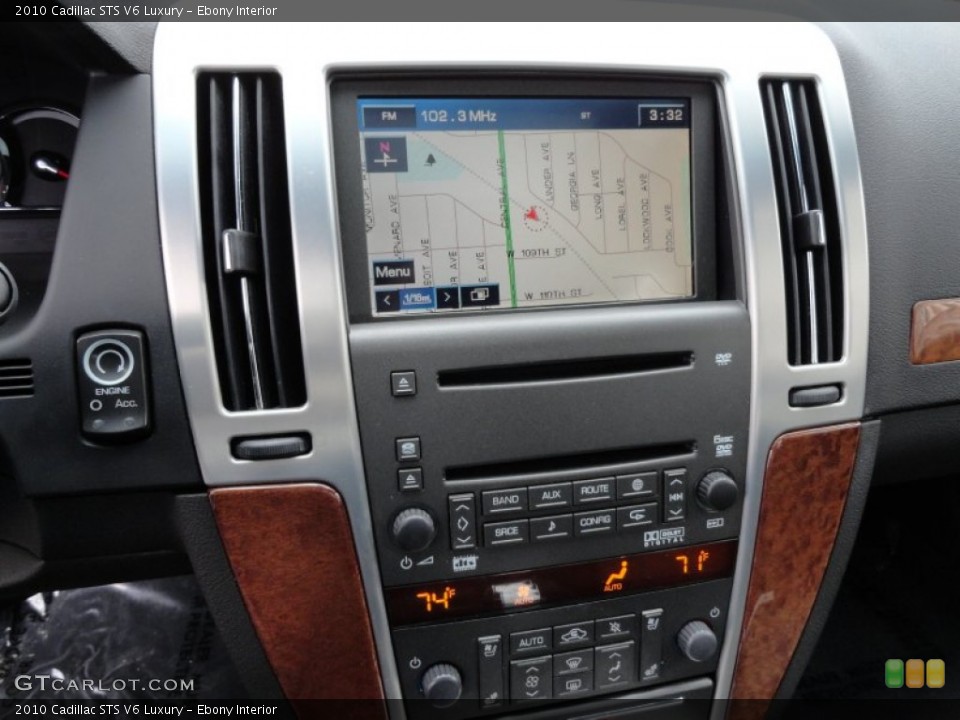 Ebony Interior Navigation for the 2010 Cadillac STS V6 Luxury #77409174