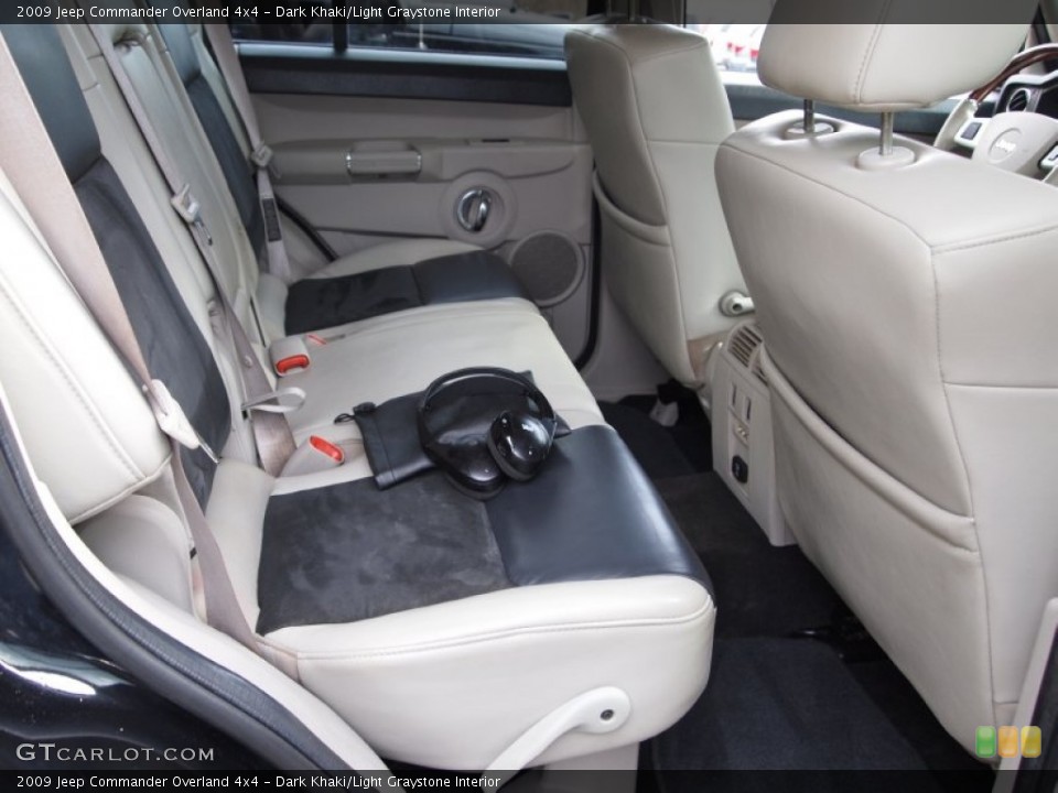 Dark Khaki/Light Graystone Interior Rear Seat for the 2009 Jeep Commander Overland 4x4 #77409201