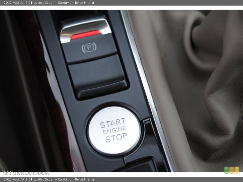 Cardamom Beige Interior Controls for the 2012 Audi A4 2.0T quattro Sedan #77409267