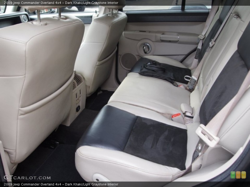 Dark Khaki/Light Graystone Interior Rear Seat for the 2009 Jeep Commander Overland 4x4 #77409279