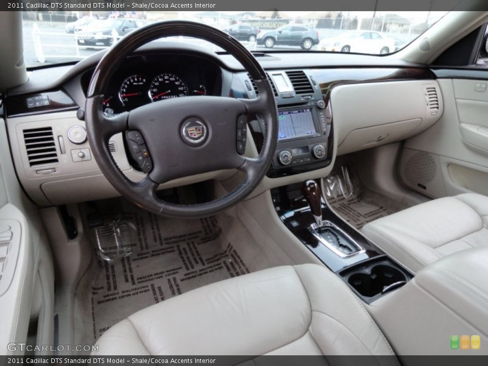 Shale/Cocoa Accents Interior Prime Interior for the 2011 Cadillac DTS  #77409431