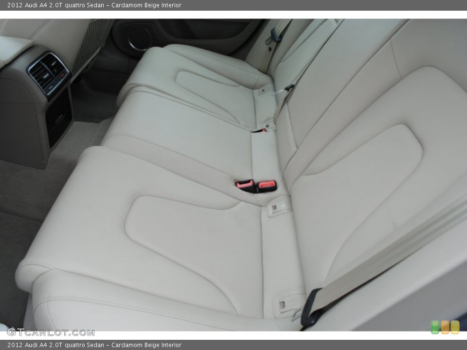 Cardamom Beige Interior Rear Seat for the 2012 Audi A4 2.0T quattro Sedan #77409579