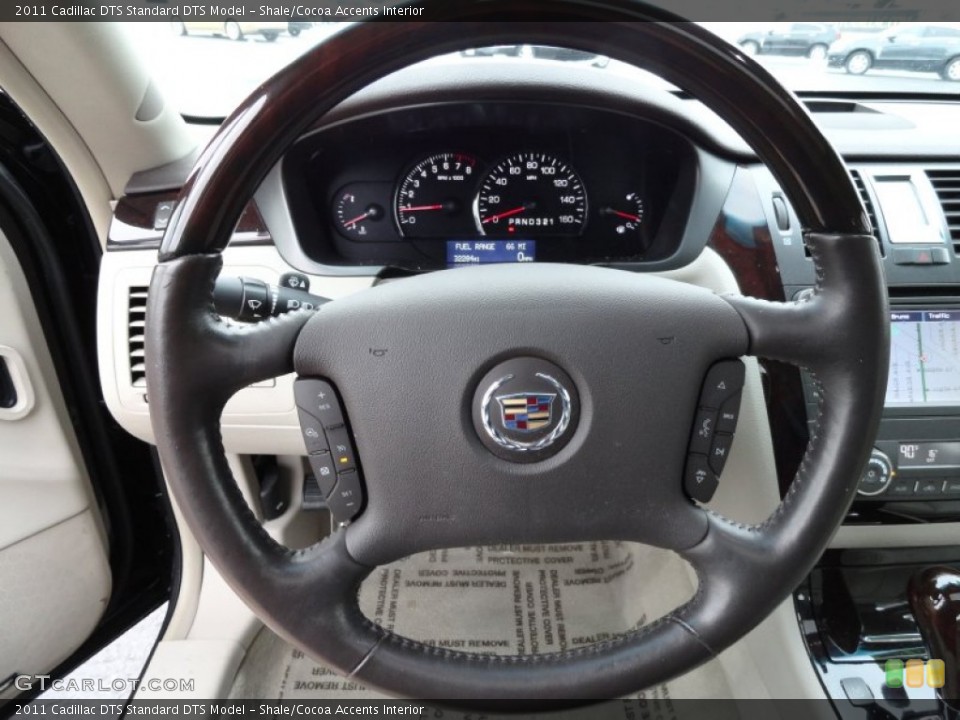 Shale/Cocoa Accents Interior Steering Wheel for the 2011 Cadillac DTS  #77409635