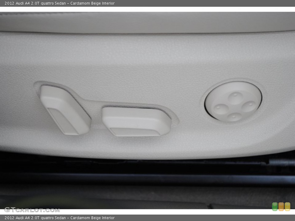Cardamom Beige Interior Controls for the 2012 Audi A4 2.0T quattro Sedan #77409657