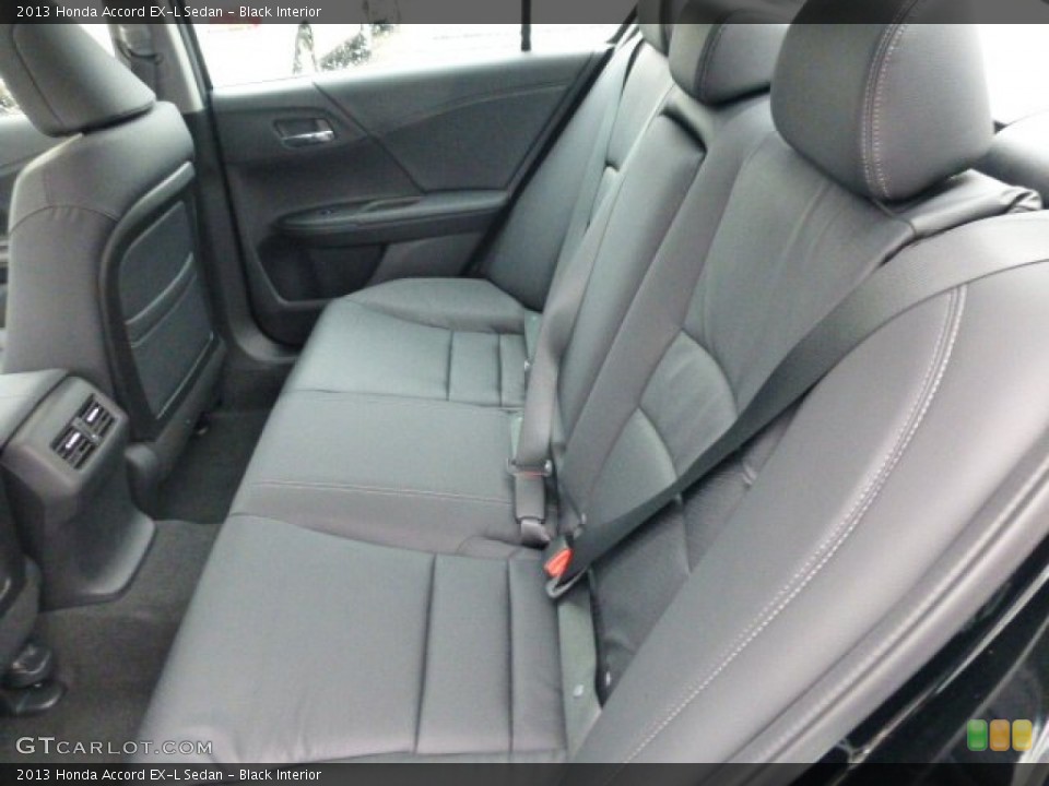 Black Interior Rear Seat for the 2013 Honda Accord EX-L Sedan #77409829