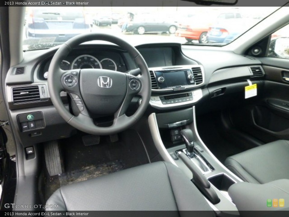Black Interior Prime Interior for the 2013 Honda Accord EX-L Sedan #77409847