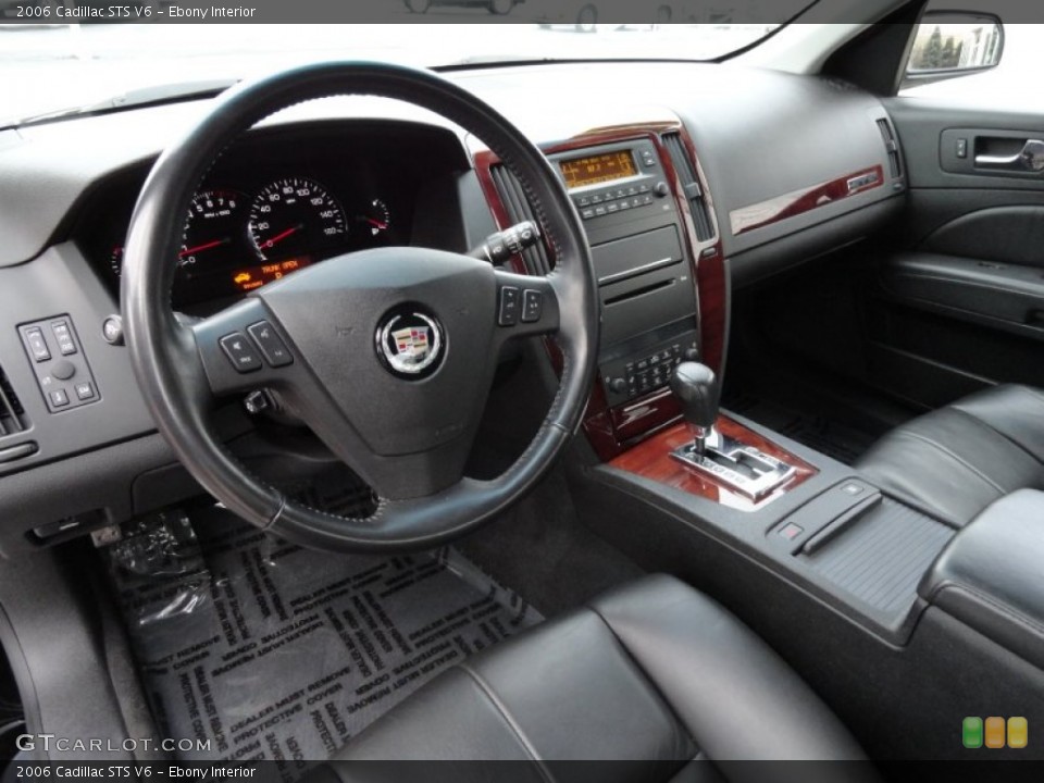 Ebony Interior Prime Interior for the 2006 Cadillac STS V6 #77409928