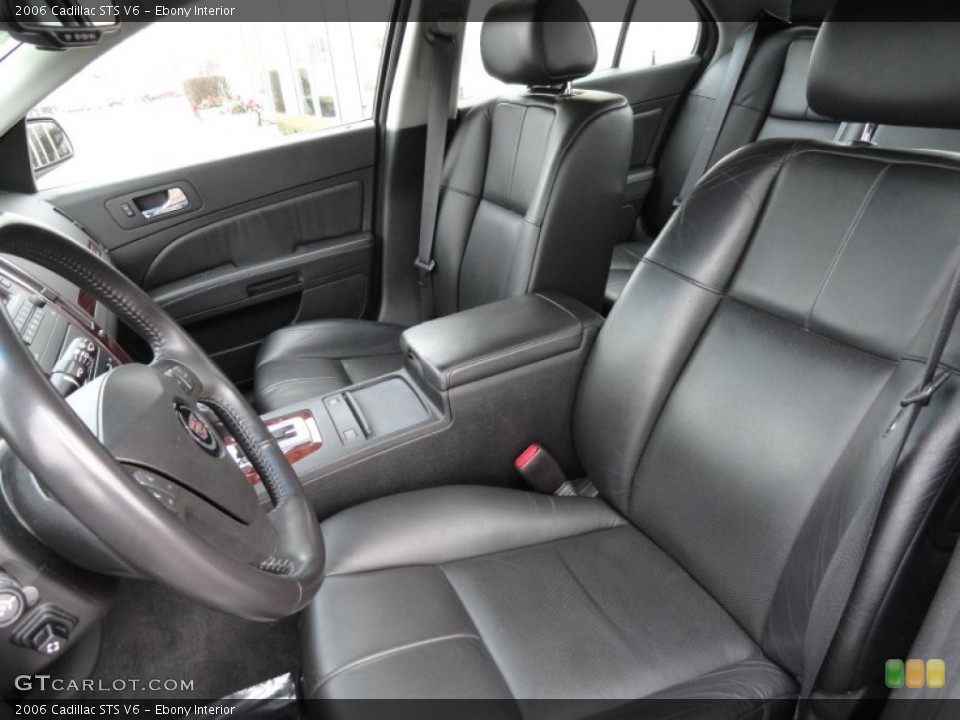 Ebony Interior Front Seat for the 2006 Cadillac STS V6 #77409951