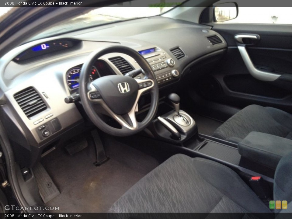 Black Interior Prime Interior for the 2008 Honda Civic EX Coupe #77409960