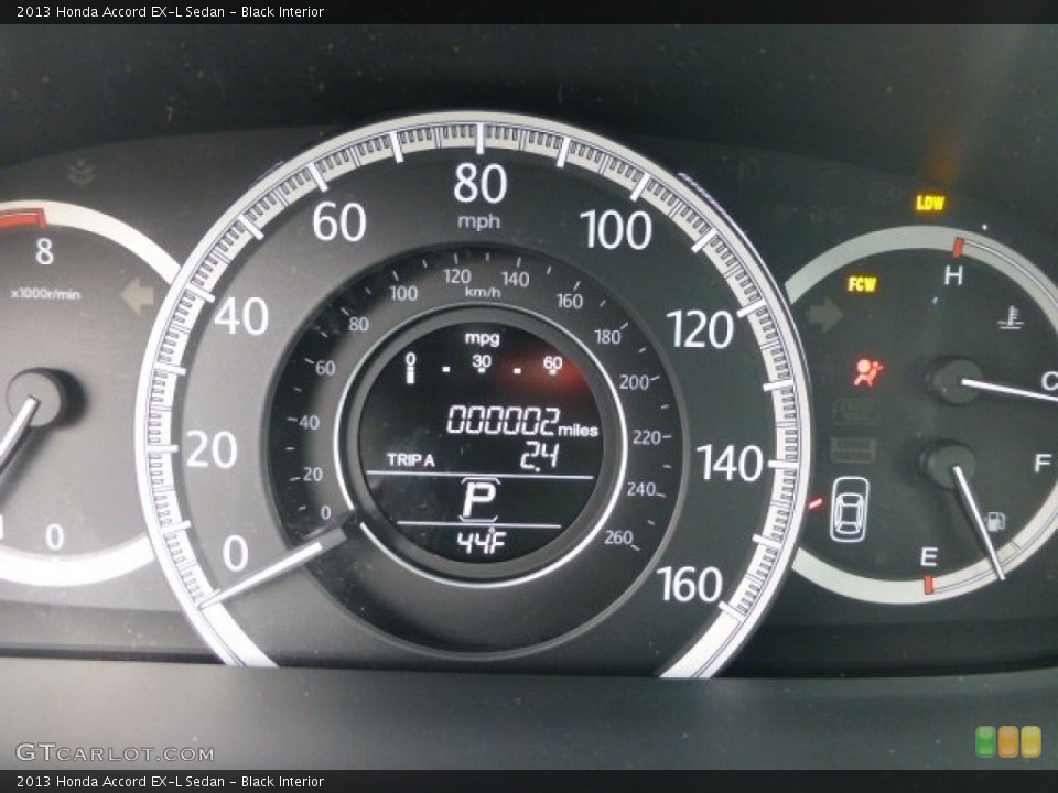 Black Interior Gauges for the 2013 Honda Accord EX-L Sedan #77409993
