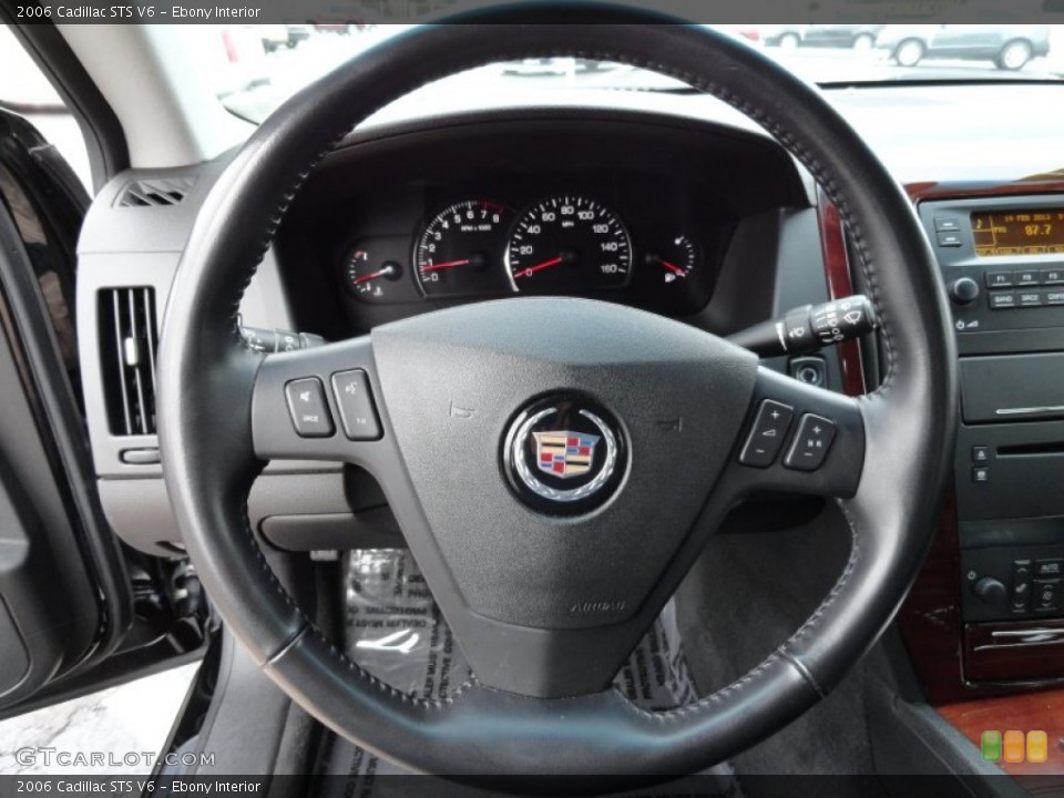 Ebony Interior Steering Wheel for the 2006 Cadillac STS V6 #77410094