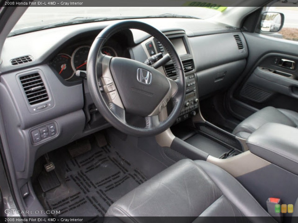Gray Interior Prime Interior for the 2008 Honda Pilot EX-L 4WD #77410272