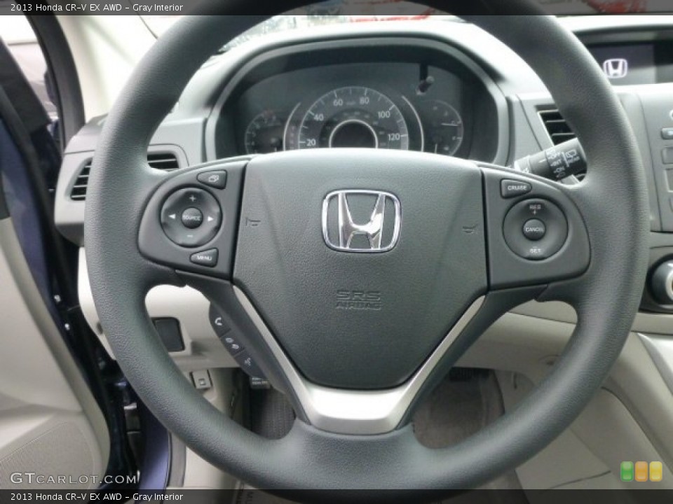 Gray Interior Steering Wheel for the 2013 Honda CR-V EX AWD #77410305