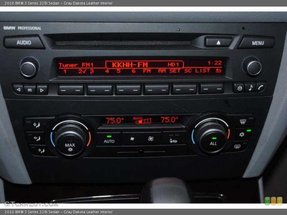 Gray Dakota Leather Interior Controls for the 2010 BMW 3 Series 328i Sedan #77410831