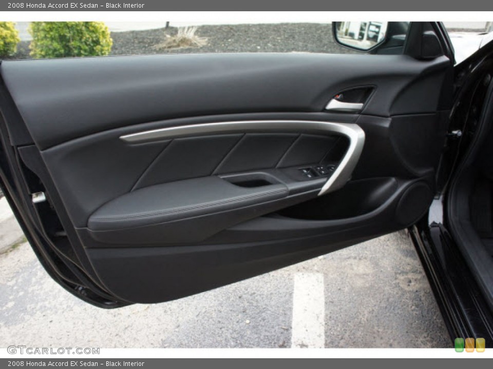 Black Interior Door Panel for the 2008 Honda Accord EX Sedan #77411075