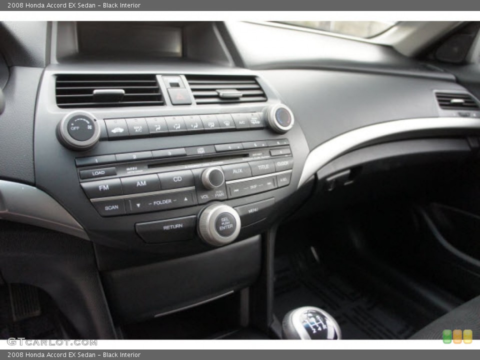 Black Interior Controls for the 2008 Honda Accord EX Sedan #77411111