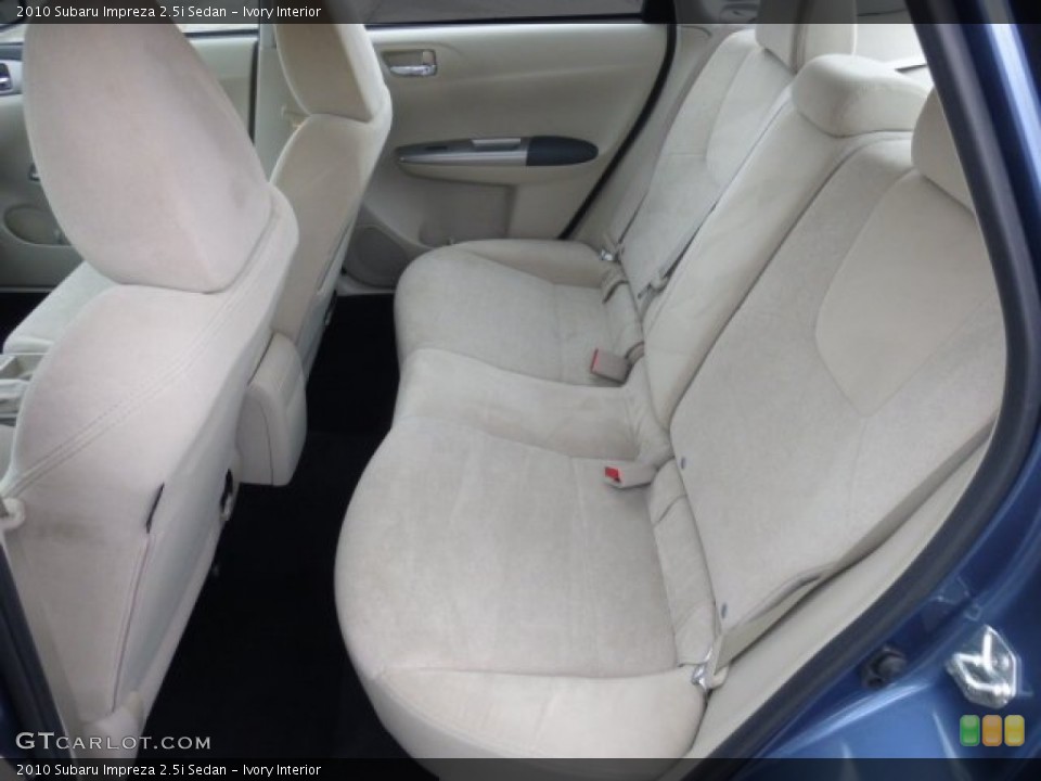 Ivory Interior Rear Seat for the 2010 Subaru Impreza 2.5i Sedan #77411277