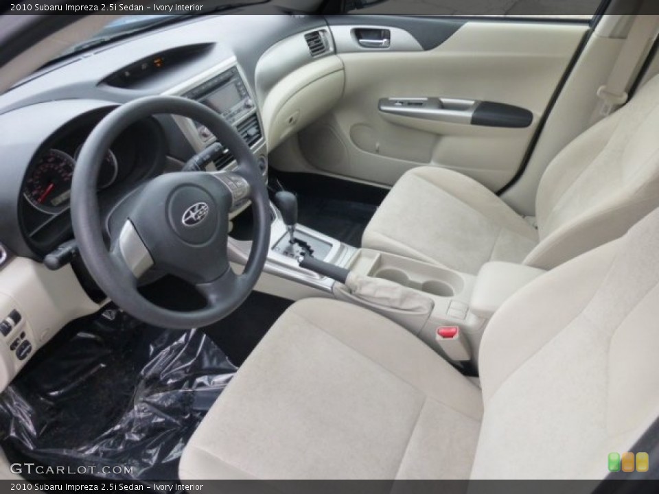Ivory 2010 Subaru Impreza Interiors