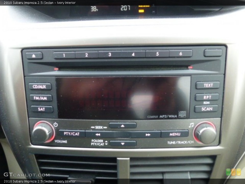 Ivory Interior Audio System for the 2010 Subaru Impreza 2.5i Sedan #77411391
