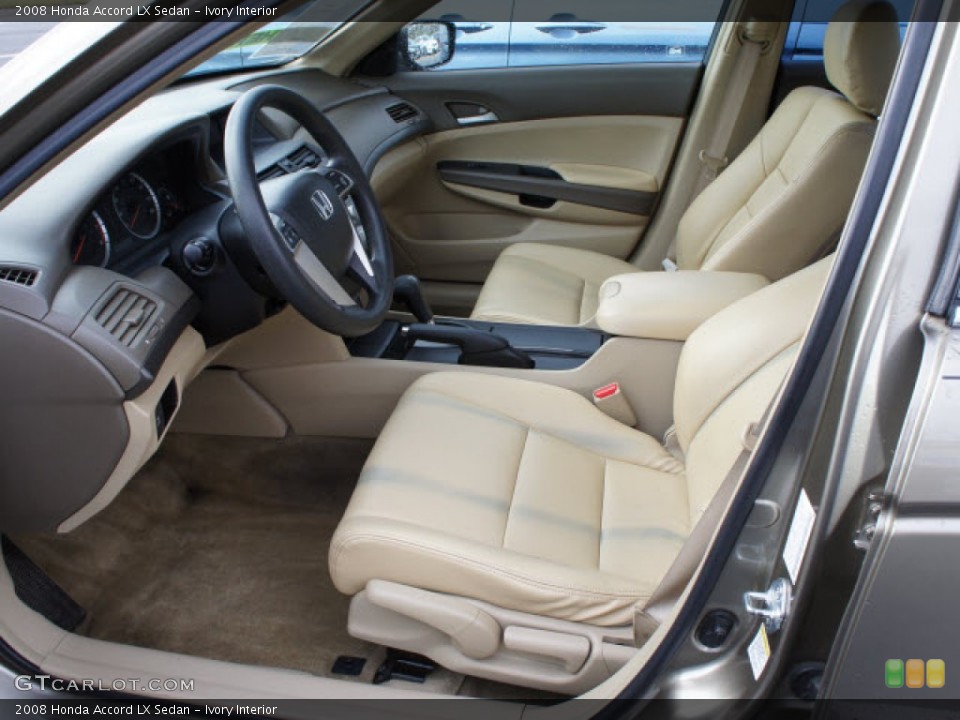 Ivory Interior Front Seat for the 2008 Honda Accord LX Sedan #77411424